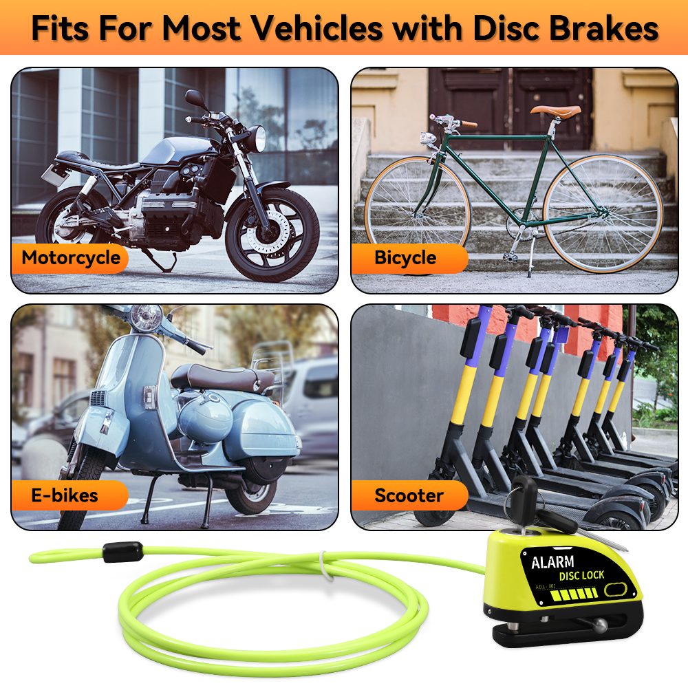 New Bike Motorcycle Alarm Disc - Commuter Bike Lock review and price
