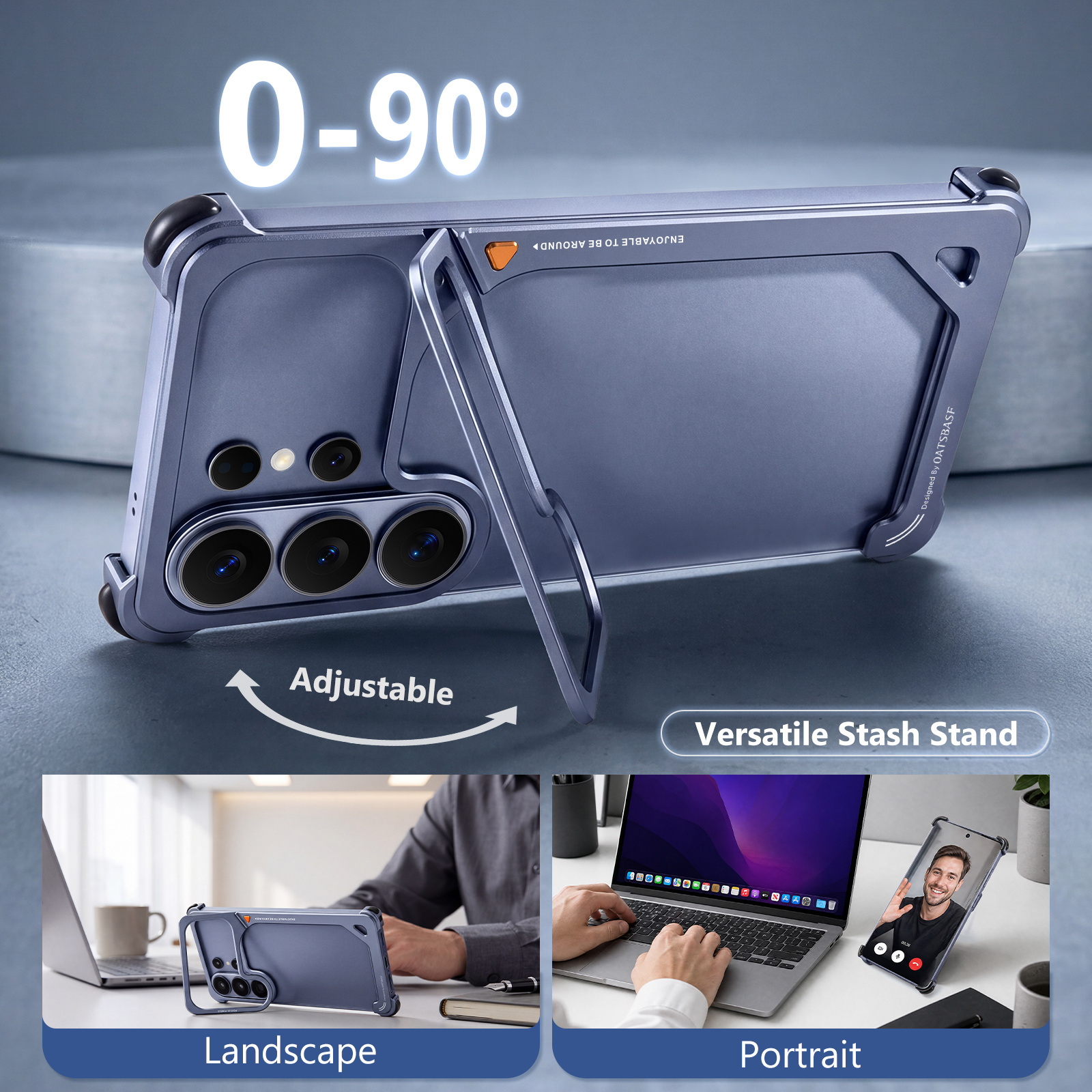 Oatsbasf Metal Phone Case for  - Kickstand Adjustable review and price