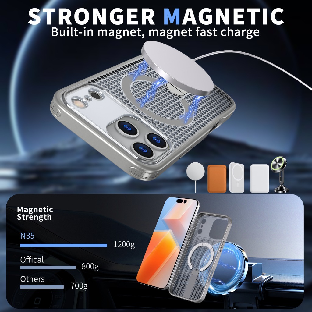 For Magsafe Magnetic Heat Diss - Kickstand Adjustable review and price