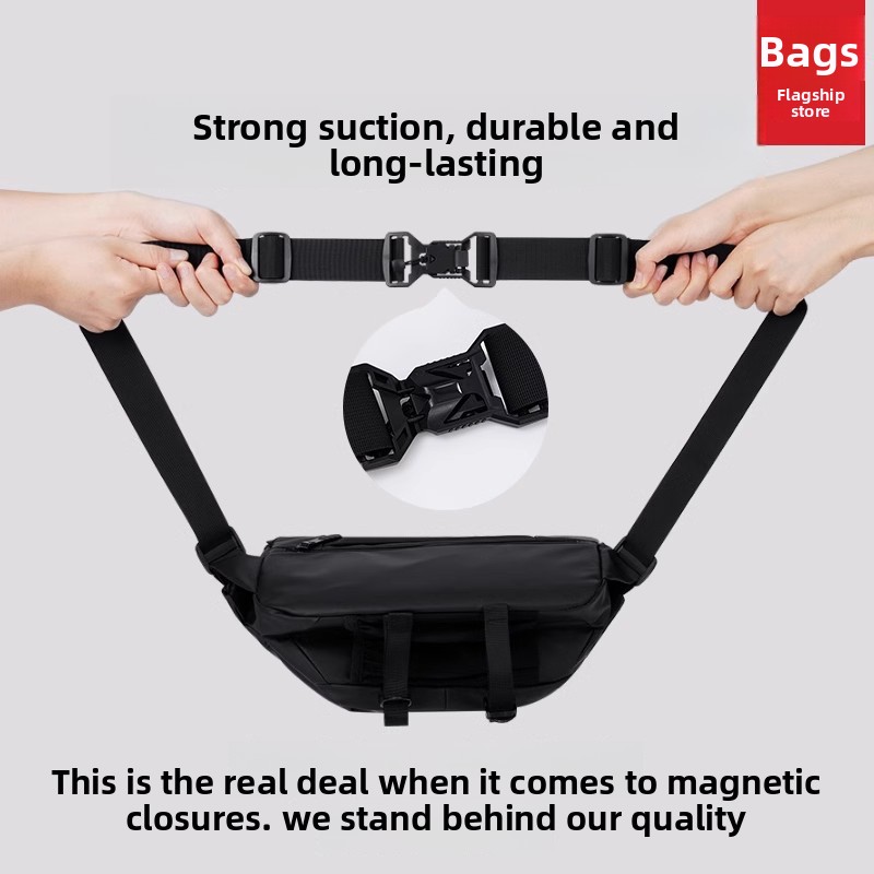 Magnetic Buckle Men Crossbody  - Cycling For Commute review and price