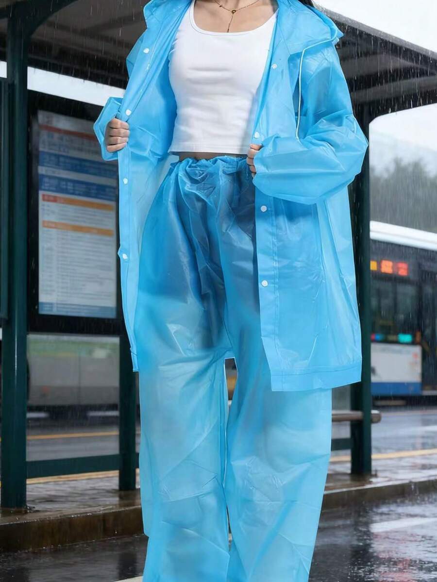 2pcs Unisex full-body rain sui - Cycling Commuter Rain Jacket review and price