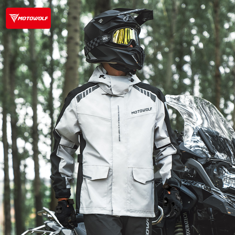 Motowolf Reflective Motorcycle - Cycling Commuter Rain Jacket review and price