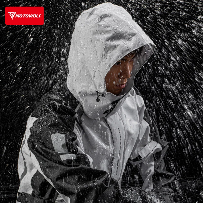 Motowolf Reflective Motorcycle - Cycling Commuter Rain Jacket review and price